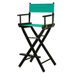 Casual Home 30IN Directors Chair Black Frame With Teal Canvas Bar Height New. Price: $100.70.