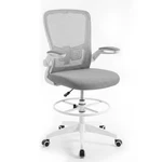 Height Adjustable Drafting Chair With Flip Up Arms For Home Office-gray Color: New. Price: $155.48.