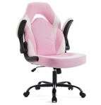Sweetcrispy Pink Gaming Office Chair Pu Leather Flip-up Armrest New. Price: $69.99.