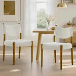 Kislot Upholstered Dining Chairs Set Of 2, Solid Wood Armless Kitchen ... Open. Price: $191.28.