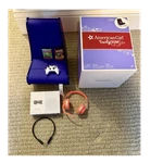 American Girl Truly Xbox Gaming Set: Chair, Console, Controller, Headset Used. Price: $39.99.