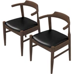 Ashcroft Furniture Set Diasy Dining Chairs Black Walnut Finish Pu C-212 Open. Price: $149.99.