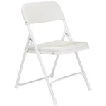 National Public Seating 821 Folding Chair, Plastic, White, PK4 New. Price: $156.22.
