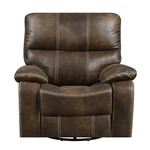 Wallace & Bay Hooper Swivel Recliner Glider With Motion Dark Brown New. Price: $674.99.