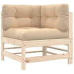 Patio Furniture Outdoor Sectional Sofa With Cushions Solid Wood Pine Vidaxl New. Price: $226.99.