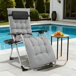 Zero Gravity Recliner, Foldable Headrests, With Cup Holder Tray And Det New. Price: $275.00.