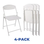 (set Of 4) Mainstays Furniture Steel Banquet Folding Chairs Light-weight Plastic New. Price: $42.45.