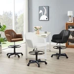 Vecelo Home Office Chair Height-adjustable Seat Swivel Stool With Back And Arm New. Price: $84.99.