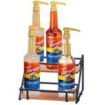 Syrup Rack 2-TIER Coffee Bar Organizer Stand Metal Wood 6 Bottles New. Price: $28.93.