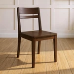 Grain & Grove Crew Dining Chair Solid Rubberwood Frame Engineered Walnut Open. Price: $119.00.