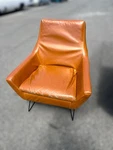 Two Adesso Kendrick Chair, Tan Brown Faux Leather Used. Price: $155.00.
