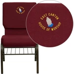 Flash Furniture Hercules Church Chair, Burgundy/gold XU-CH-60096-BY-BAS-EMB-GG New. Price: $169.99.