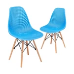 Canglong Mid Century Modern Hollow Back Plastic Shell Armless Side Dining Chair New. Price: $133.50.