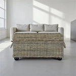 Bowery Hill Farmhouse 42" Wicker / Rattan Storage Trunk In New. Price: $424.20.