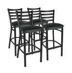 Cenpro Commercial Restaurant Chair, Black Metal Ladder-back Barstool, New. Price: $399.00.