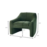 Better Homes & Gardens Emerson Curvy Accent Chair, Olive New. Price: $298.00.