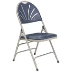 National Public Seating 1115 Triple Brace Folding Chair, Blue, PK4 New. Price: $190.94.