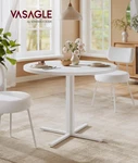 Dining Table Round Kitchen For People, 31.5 X 29.4 Inches Snow White Open. Price: $89.99.