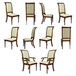 NDRAC055Z, Niagara Furniture, Tall Back Upholstered Chairs, Set Of 10 New. Price: $6745.00.