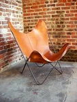 Leather Butterfly Chair, Living Room Specialty Armless New. Price: $81.94.