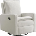 Uptown Upholstered Glider Recliner Rocking Chair 360 Swivel For Nursery And Liv New. Price: $514.99.