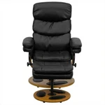 Flash Furniture Contemporary Black Recliner And Ottoman With Base New. Price: $688.41.