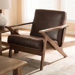 Baxton Studio Bianca Mid-century Modern Walnut Wood Dark Brown Distressed Faux New. Price: $364.69.