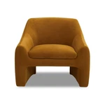 Better Homes & Gardens BHS336211066021 Emerson Curvy Accent Chair, Ochre Velvet Open. Price: $133.00.