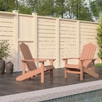 Vidaxl Garden Chair Brown Hdpe Standard Durable Adirondack New. Price: $464.94.
