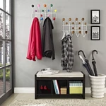 Modway Gumball Mid-century Wall-mounted Coat Rack In Caramel New. Price: $62.00.
