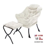 Kokel Lazy With Folding Ottoman,living Room Chairs, Accent TM3WHITE New. Price: $136.78.