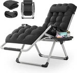 Monibloom Reinforced Zero Gravity Chair, Folding Pool Beach Lounger, Portable New. Price: $31.99.