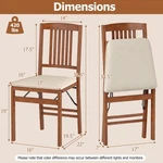 2PCS Folding Dining Chairs W/padded Seat Rubber Wood Frame No Assembly Required New. Price: $129.99.