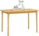 48 Wooden Rectangular Dining Table With Solid Rubber Legs For Kitchen & New. Price: $174.99.
