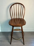 Ethan Allen Cherry Wood Swivel Counter Stool Chair - 43IN American Impressions Used. Price: $115.00.
