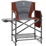 Directors Chair Foldable Bar Height 400LB 23.2 Seat Cup Holder Red Brown Ever New. Price: $179.99.