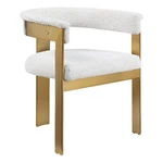 Meridian Furniture Romeo Cream Boucle Fabric Dining Chair (set Of 2) New. Price: $560.06.