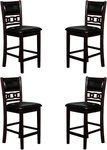 New Classic Furniture Gia Counter Dining Chair (set Of Four), Black Pu Upholster. Price: $525.99.
