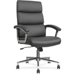 Lorell Hi-back Chair, Leather/black New. Price: $360.59.