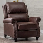 Canmov Pushback Recliner Faux Leather Armchair Rivet Decoration New. Price: $332.99.