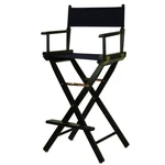 Casual Home 30 Directors Chair Black Frame-with Navy Canvas Bar Height New. Price: $125.11.
