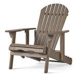 Benjara Libo Outdoor Recliner Adirondack Chair- Slatted Gray Acacia Wood New. Price: $302.12.