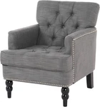 Malone Charcoal Grey Club Chair By Christopher Knight Home - Stylish Comfort New. Price: $419.99.
