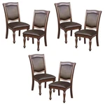 Pemberly Traditional Wood Dining Side Chair Brown Cherry (set Of 6) New. Price: $724.17.