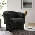 Muse Barrel Accent Chair In Charcoal New. Price: $405.25.