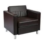 Pacific Arm Chair In Espresso Faux Leather New. Price: $360.99.