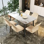 2-6PCS Mid Century Modern Dining Chairs Upholstered Microfiber Pu Leather New. Price: $59.90.