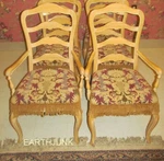 Ethan Allen Country French Bisque Set Of Ladderback Arm Chairs 26 6310 Used. Price: $500.00.
