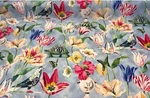 Enchanted Garden Robins Egg Blue Pk Floral Bird Teflon Finish Fabric By The Yard New. Price: $15.00.