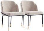 Flor Wheat Fabric Dining Chairs Set Of 2 New. Price: $909.91.